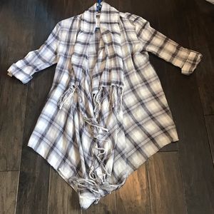Flannel Cardigan